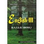 Amar Law Publication's English III for BA LL.B (Hons.) by Pallavi Singh